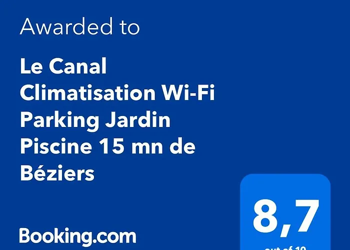 Le Canal Superbe Maison Climatisation Wi-fi Parking Jardin Piscine 15 Mn De Béziers Casa vacanze Colombiers (Herault)